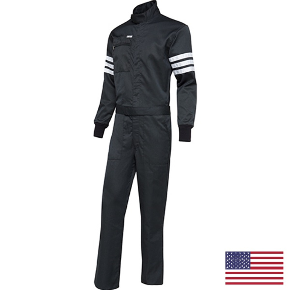 Simpson Safety Suit Double Nomex Bk Lg Gabardine 402311