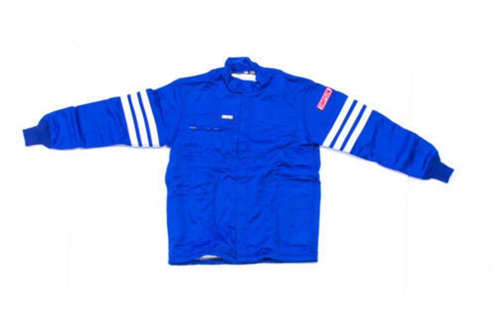 Simpson Safety Jacket Dbl  Nomex Bl Lg Gabardine 404312