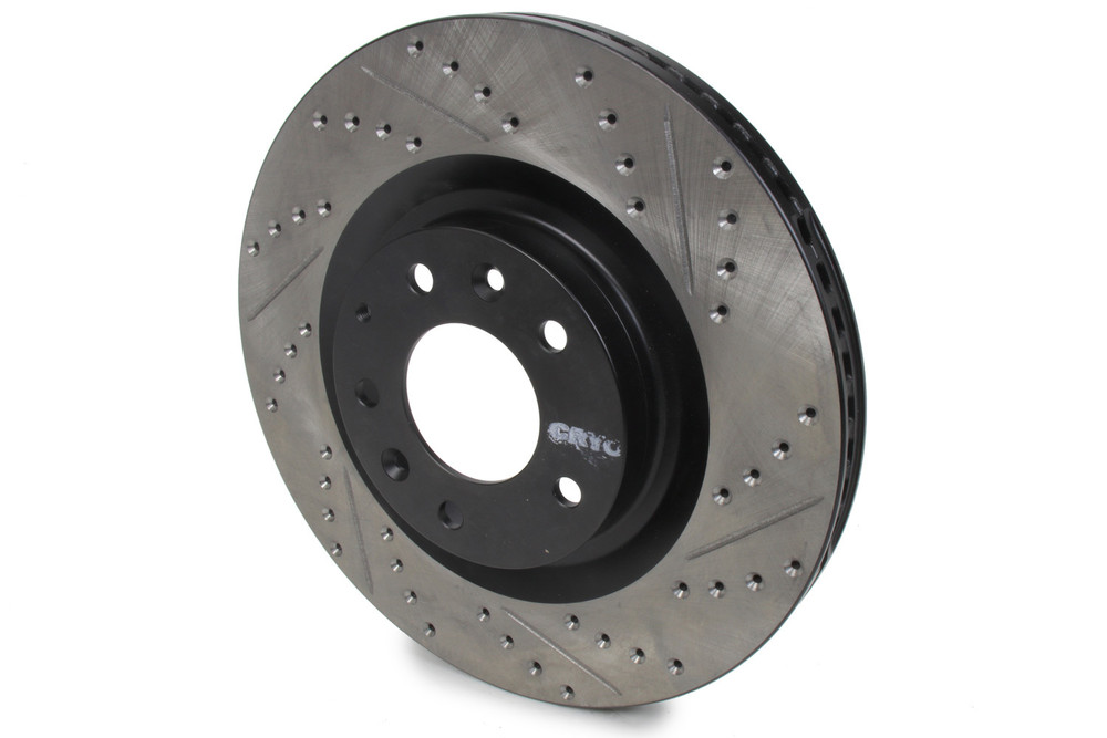 Stoptech Sport Cryo Drilled/Slott ed Brake Rotor; Front Le STP127.45080CL
