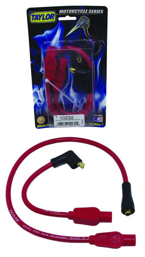 Taylor/vertex Spark Pug Wire Set - 8mm Spiro Pro - Motorcycle TAY10232