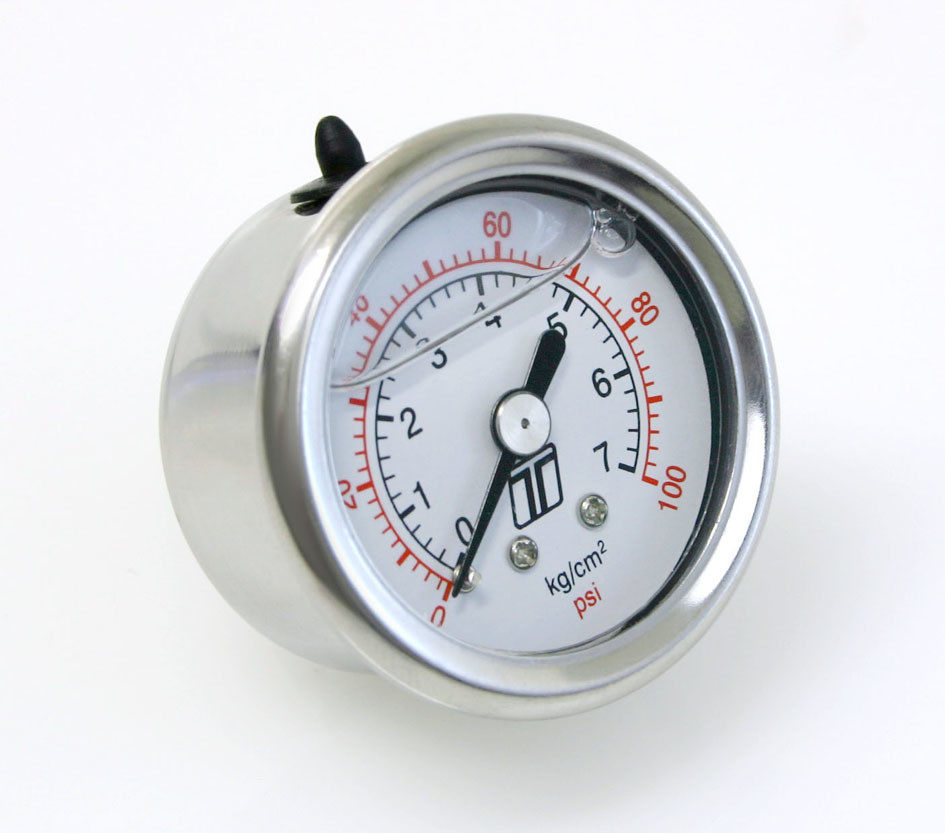 Turbosmart Usa Fuel Pressure Gauge 0-100 PSI Liquid Filled TBSTS-0402-2023