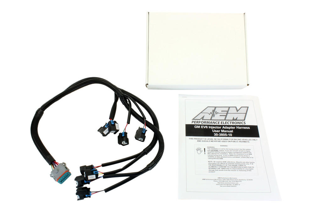 Aem Electronics Harness Kit Gm Injector Adapter 30-3805-10