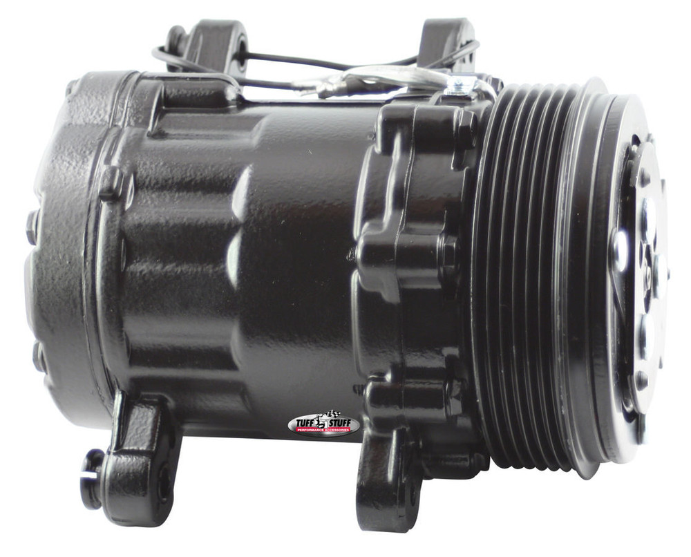 Tuff-stuff Peanut A/C Compressor 6 Groove Pulley Black TFS4517NC6GBLA