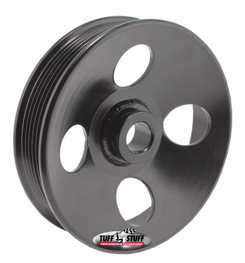 Tuff-stuff Type II Power Steering Pulley 6 Groove Black TFS8487B
