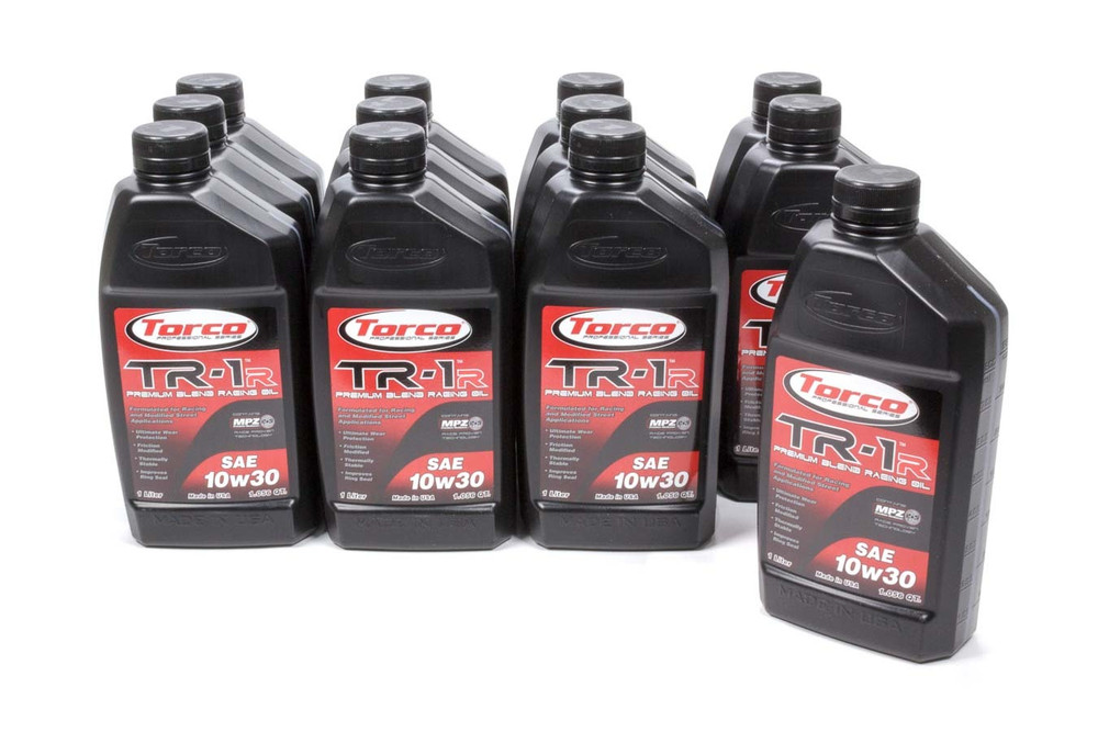 Torco TR-1R Racing Oil 10w30 Case 12x1-Liter TRCA141030C