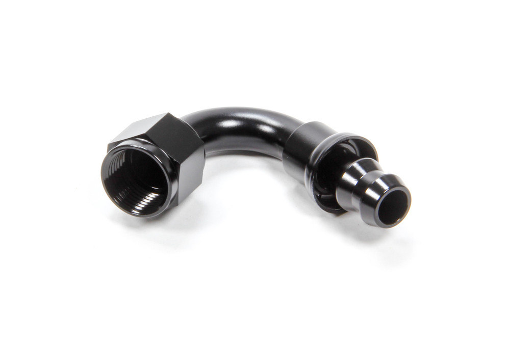 Triple X Race Components #8 120 Degree Hose End Push Lock TXRHF-12008-BLK Triple X Race Components #8 120 Degree Hose End Push Lock TXRHF-12008-BLK