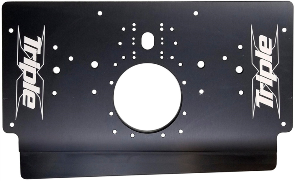 Triple X Race Components Sprint Car Rear Motor Plate Long Black TXRSC-EG-0231BLK