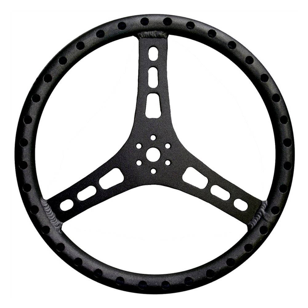 Triple X Race Components Steering Wheel 15in Dia 1-1/4in Tube Black TXRST-0002-BLK