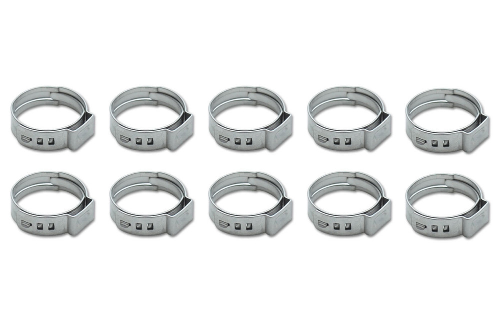 Vibrant Performance Stainless Steel Pinch Cl Amps: 7.0-8.7Mm 10 Pack 12271