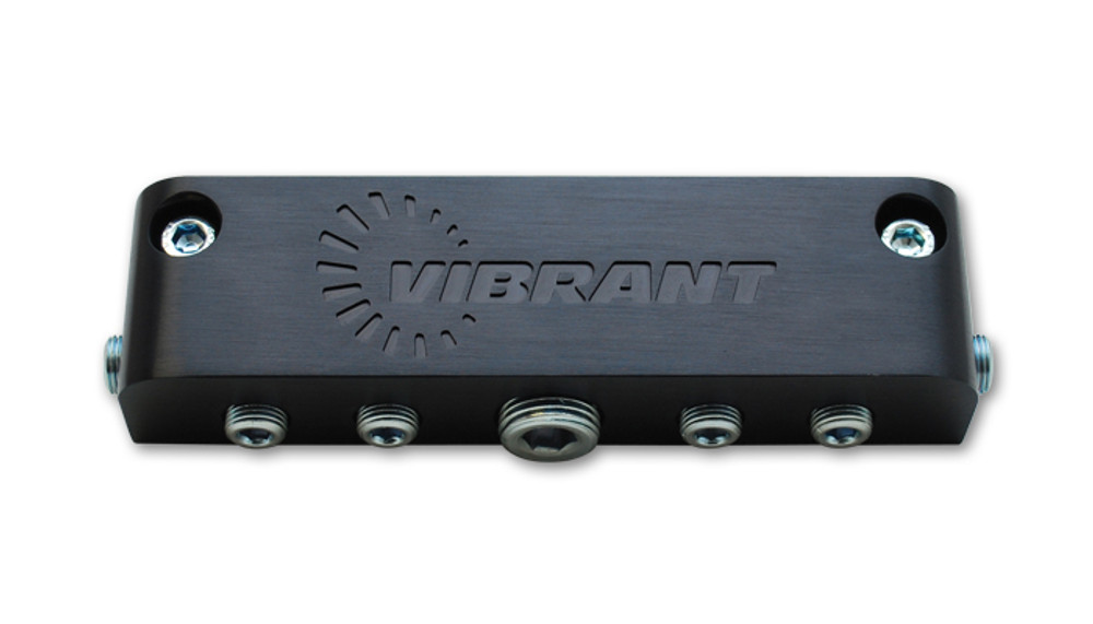 Vibrant Performance Aluminum Vacuum Manifold Anodized Black VIB2691 Vibrant Performance Aluminum Vacuum Manifold Anodized Black VIB2691