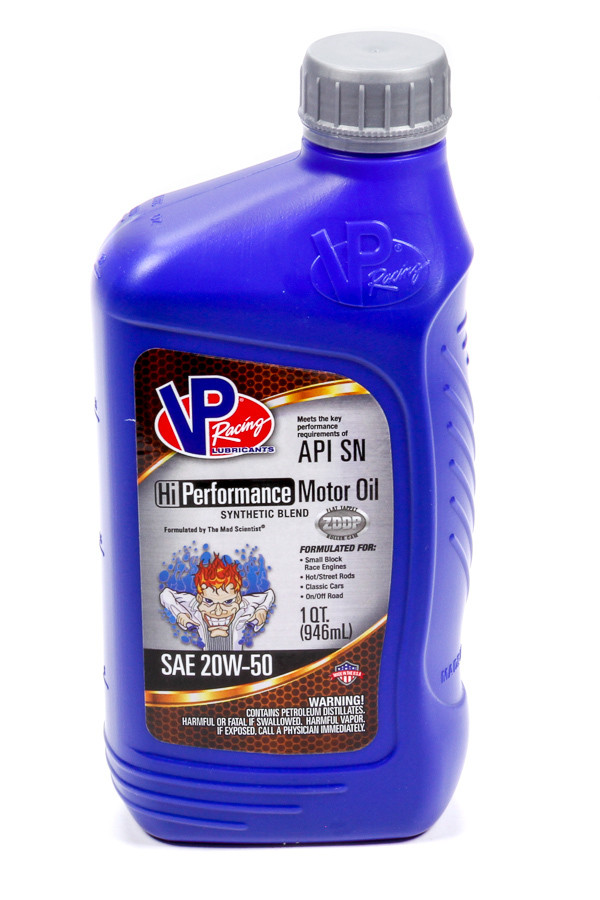 Vp Racing VP 20w50 HI-Performance Racing 1 Qt - 32oz VPF2975