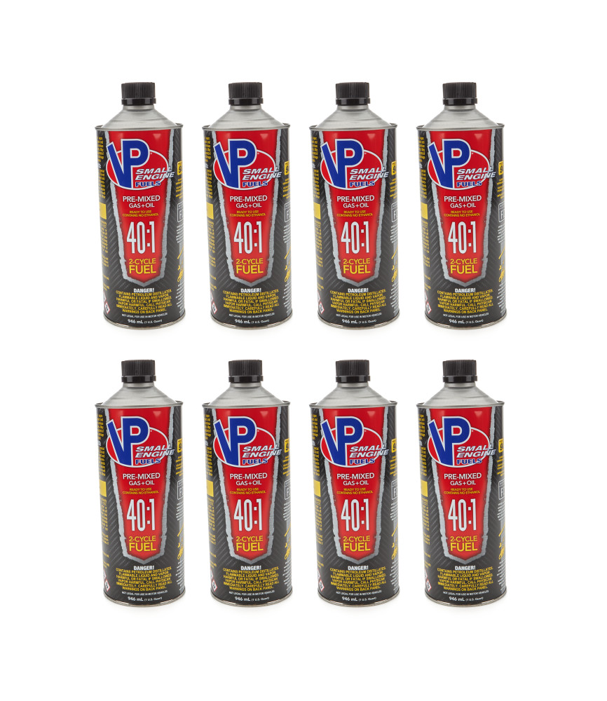 Vp Racing 40:1 Pre-Mix Fuel 1qt Cans (Case 8) VPF6298