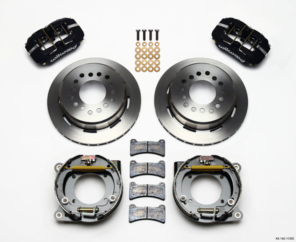 Wilwood 67-72 GM C10 P/U Rear Brake Kit Black Caliper WIL140-11385