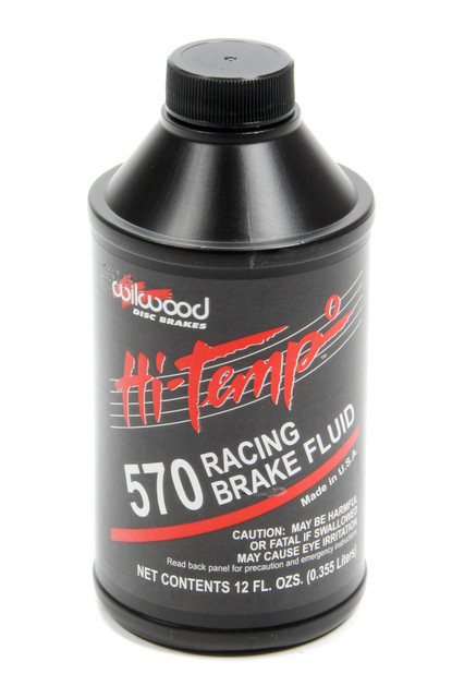 Wilwood Brake Fluid 570 Temp 12oz Single Bottle WIL290-0632