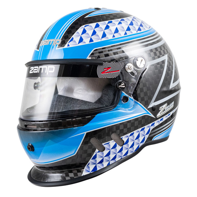 Zamp Helmet RZ-65D Carbon L Flo Blu/Gry SA2020 ZAMH775C04L