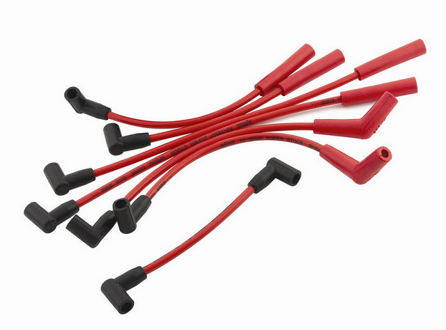 Accel 8Mm S/S Custom Spiral Core Wire Set Red 5129R Accel 8Mm S/S Custom Spiral Core Wire Set Red 5129R