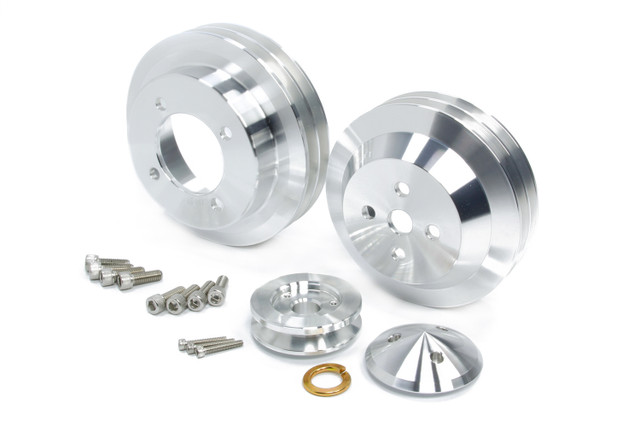 March Performance Olds 350/455 2V 3Pc Hi Flow Pulley Kit 16083