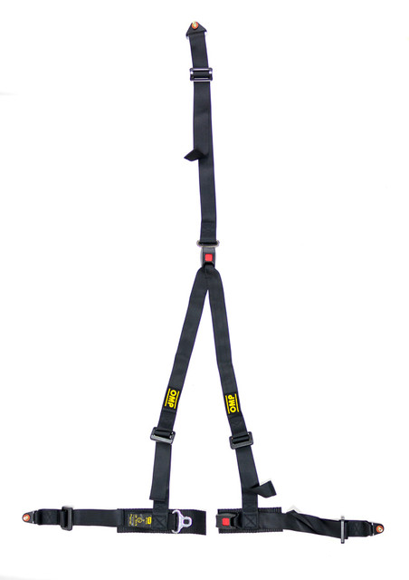 Omp Racing, Inc. Strada 3 Harness Black Bolt In Push Button Exit Da509071