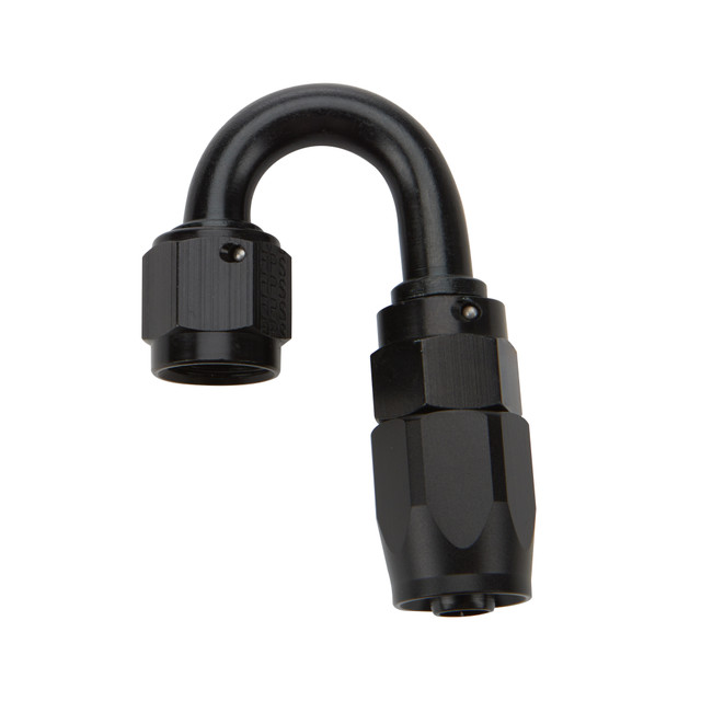 Allstar Performance Reusable Hose End Black 180 Deg Elbow -8 (ALL49383)