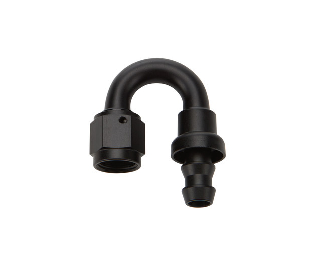 Allstar Performance Pushlock Hose End Black 180 Deg Elbow -6 (ALL49482)