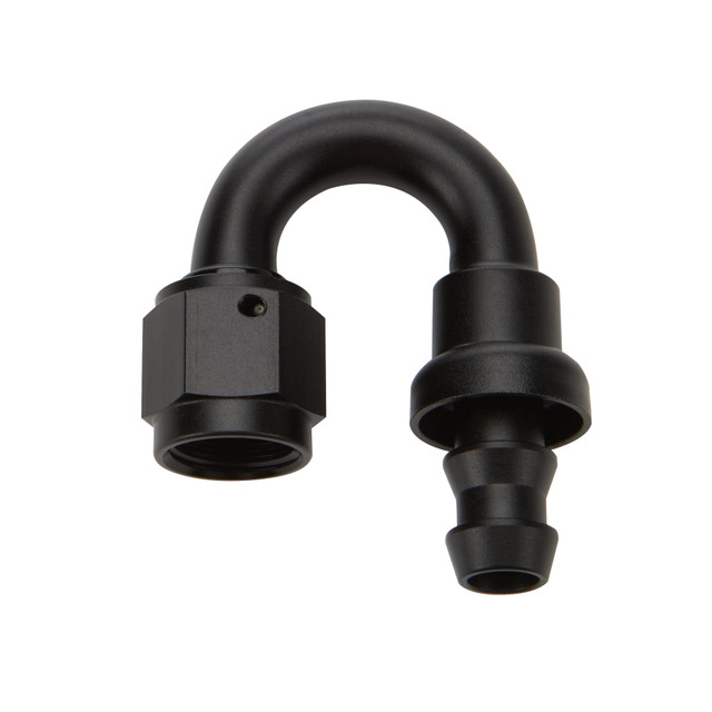 Allstar Performance Pushlock Hose End Black 180 Deg Elbow -8 (ALL49483)