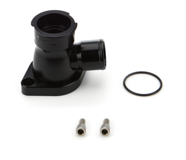 Csr Performance Chevy Swivel Thermostat Housing w/Filler Neck (CSI914-1.5BLK)
