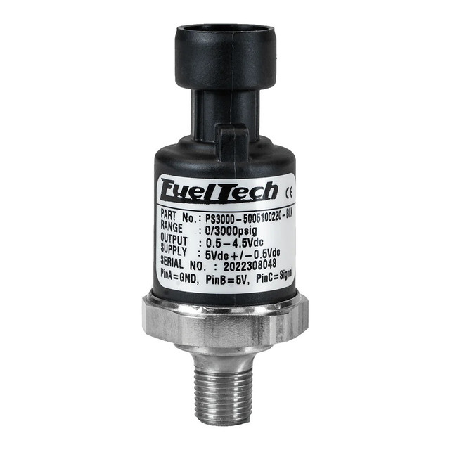 Fueltech Usa 0-150 PSI Pressure Series  (Black Series)) (FTH5005100020-BLK)
