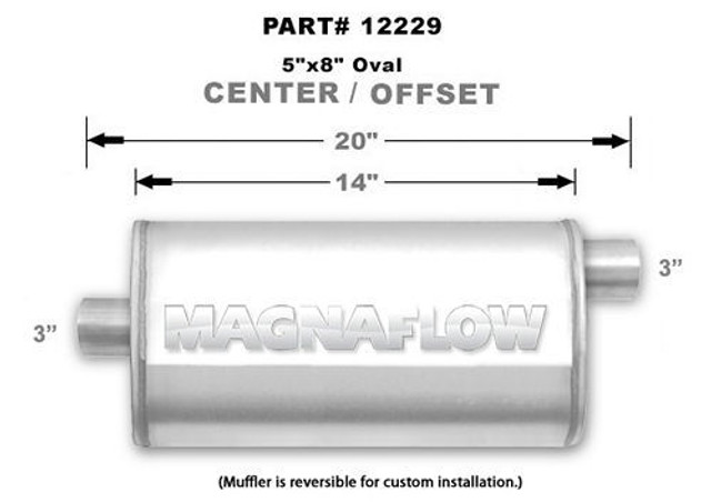 Magnaflow Perf Exhaust Stainless Steel Muffler (MAG12229)