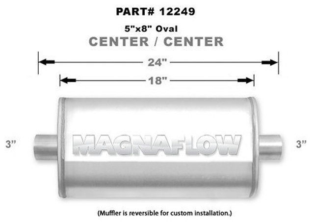 Magnaflow Perf Exhaust Stainless Steel Muffler (MAG12249)