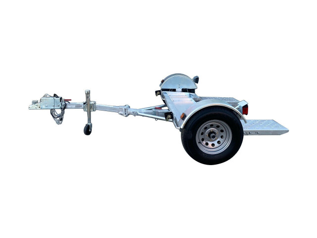 Galvanized Stow and Go Folding Car Tow Dolly with Surge Brake RV Trailer 4900 lb