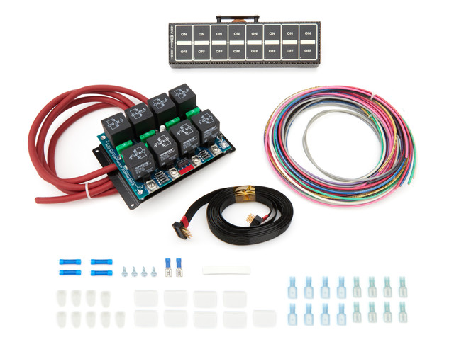 Auto Rod Controls 8 Switch In-Dash Control Module  C/F Finish 8004D