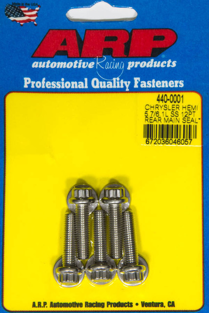 Arp Rear Motor Cover Bolt Kit Mopar 5.7/6.1L Hemi 440-0001