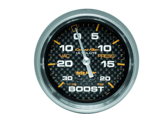 Autometer 2-5/8In C/F Boost Gauge 30In Hg/20Psi 4801 Autometer 2-5/8In C/F Boost Gauge 30In Hg/20Psi 4801