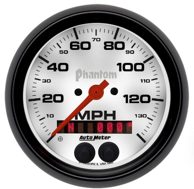 Autometer 3-3/8 Phantom Gps Speedo W/Rally-Nav Display 5880