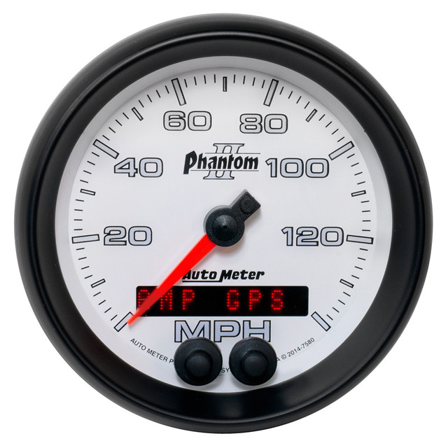 Autometer 3-3/8 Phantom Ii Gps Speedometer 7580