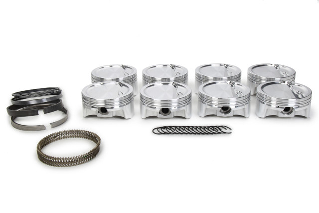 Bullet Pistons Sbf Dished Piston Set W/Rings 4.125 Bore Bf6111-Std-8
