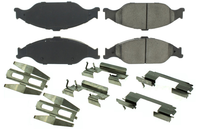 Centric Brake Parts Posi-Quiet Semi-Metallic Brake Pads With Hardwar 104.0804