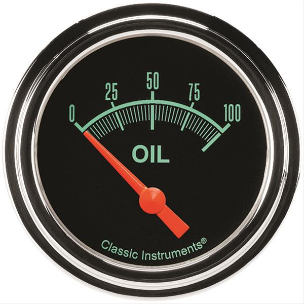 Classic Instruments G/Stock Oil Pressure 2-5/8 Short Sweep Gs281Slf