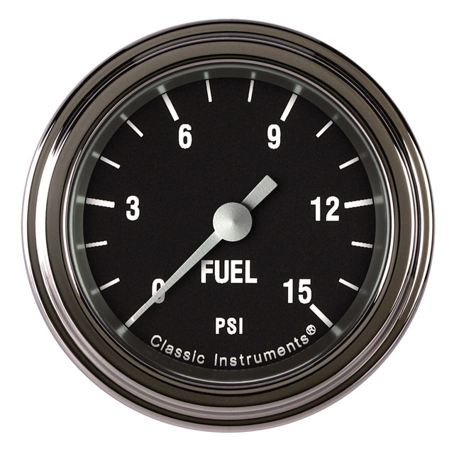 Classic Instruments Hot Rod Fuel Pressure 15 Psi 2-1/8 Full Sweep Hr145Slf