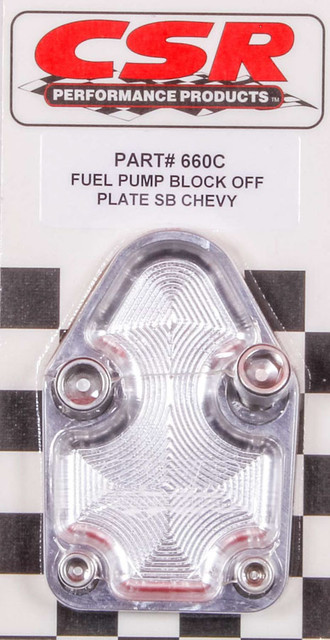 Csr Performance Sbc F/P Block-Off Plate - Clear 660C