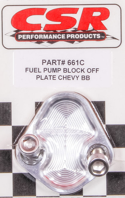 Csr Performance Bbc F/P Block-Off Plate - Clear 661C