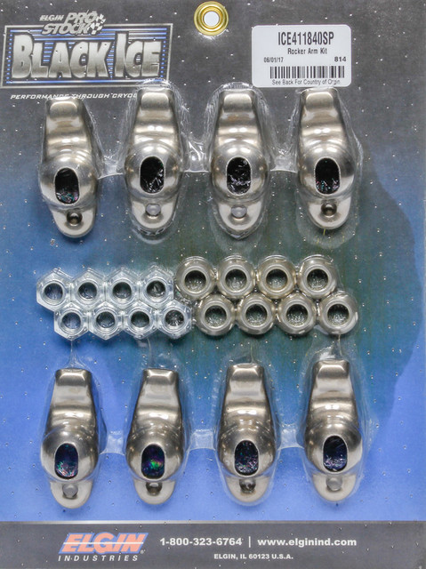 Elgin SBC B/I Rocker Arm Kit 1.60 Ratio 7/16 Stud ELGICE411840SP