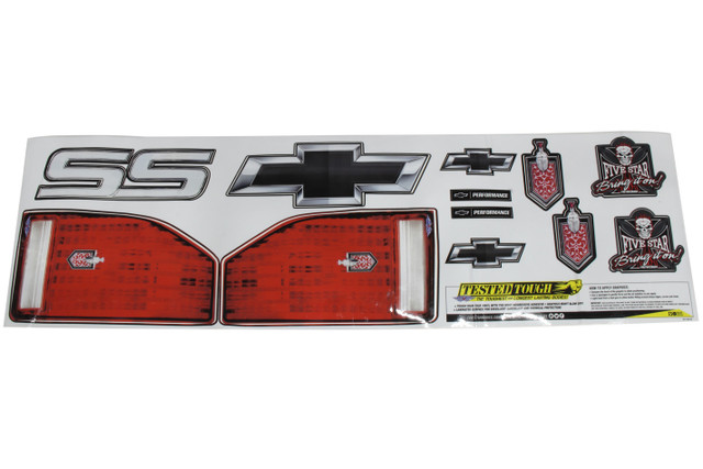 Fivestar Taillight Graphics MD3 88 Chevy Monte Carlo FIV021-450-ID
