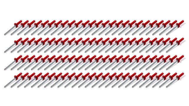 Fivestar Sml Hd Rivet Red Multi-Grip 100pk FIV814R-100S