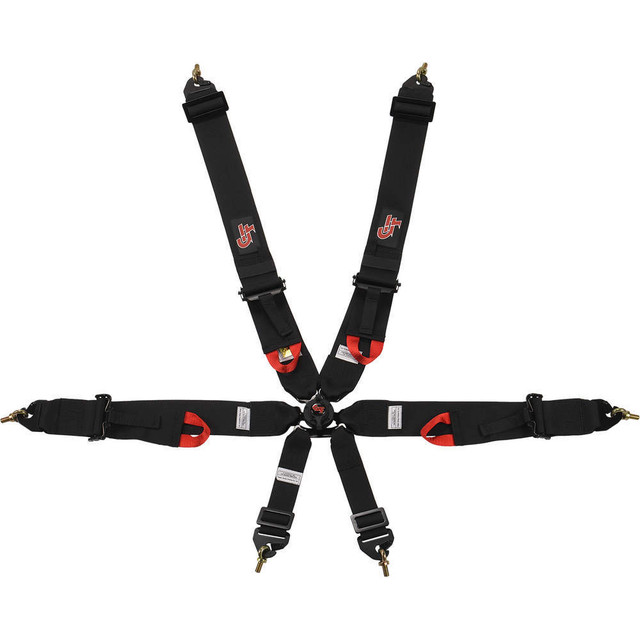 G-force 6pt Harness Camlock Indiv P/U Black  FIA GFR7621BK