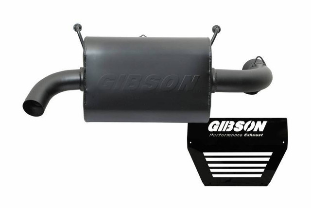 Gibson Exhaust Polaris UTV Single Exhau st  Black Ceramic GIB98020