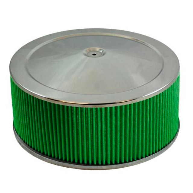 Green Filter Air Cleaner Assembly 14 x 6 Flat Base GRE2196