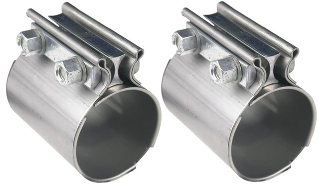 Hooker Exhaust Coupler Clamps 2-1/2 SS 2pk HKR41172
