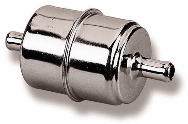 Holley 3/8in Chrome Fuel Filter HLY162-523