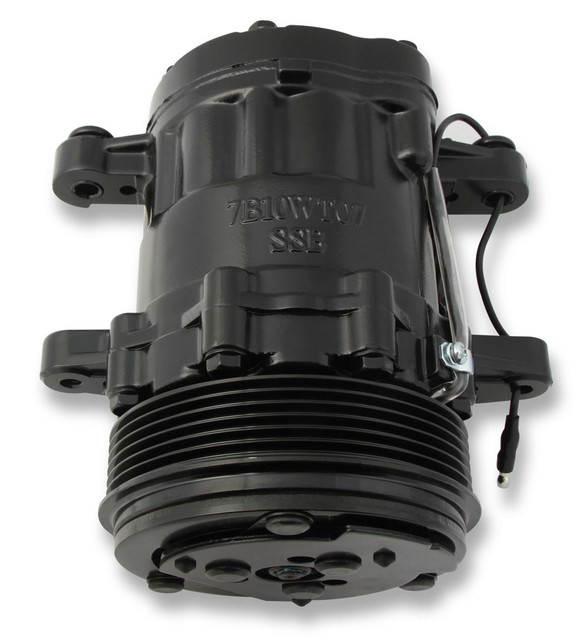 Holley AC Compressor Sanden SD7 R-134A Black HLY199-104